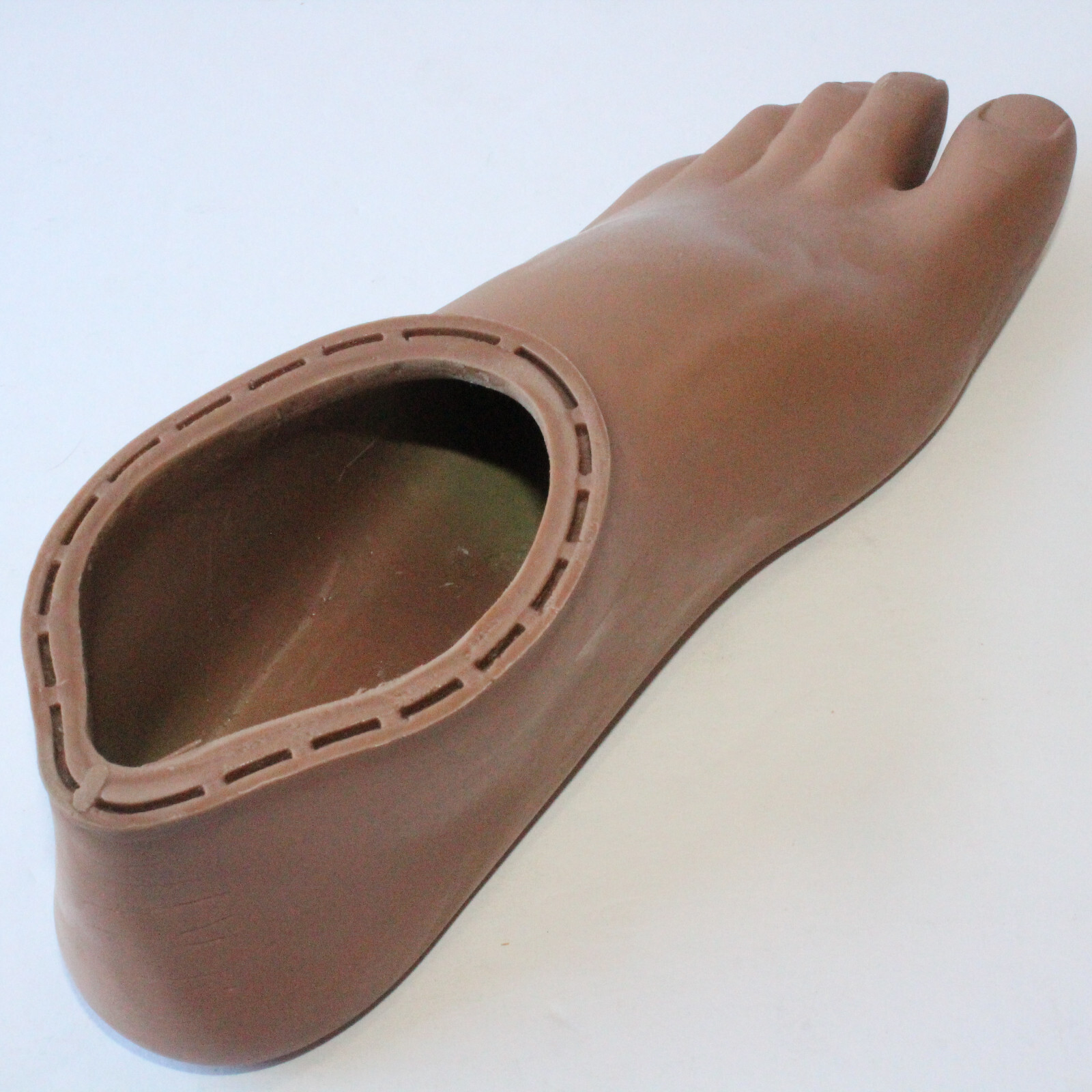 OSSUR PROSTHETIC K2 SENSATION LEFT SANDAL TOE FOOT SHELL Sz 28 BROWN