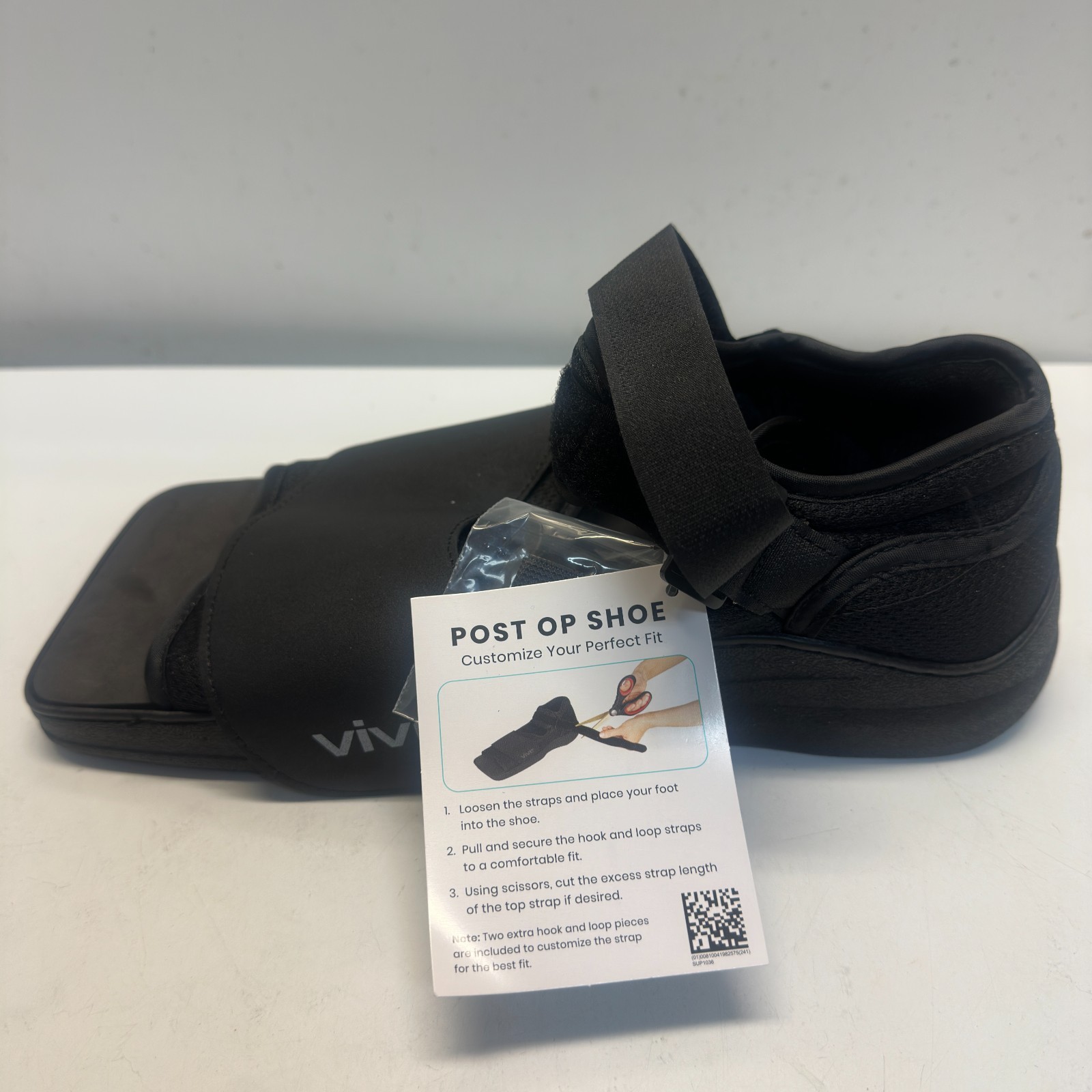 Vive Open Toe Square Toe Post Op Shoe Fracture Medical Shoe Unisex Size Medium