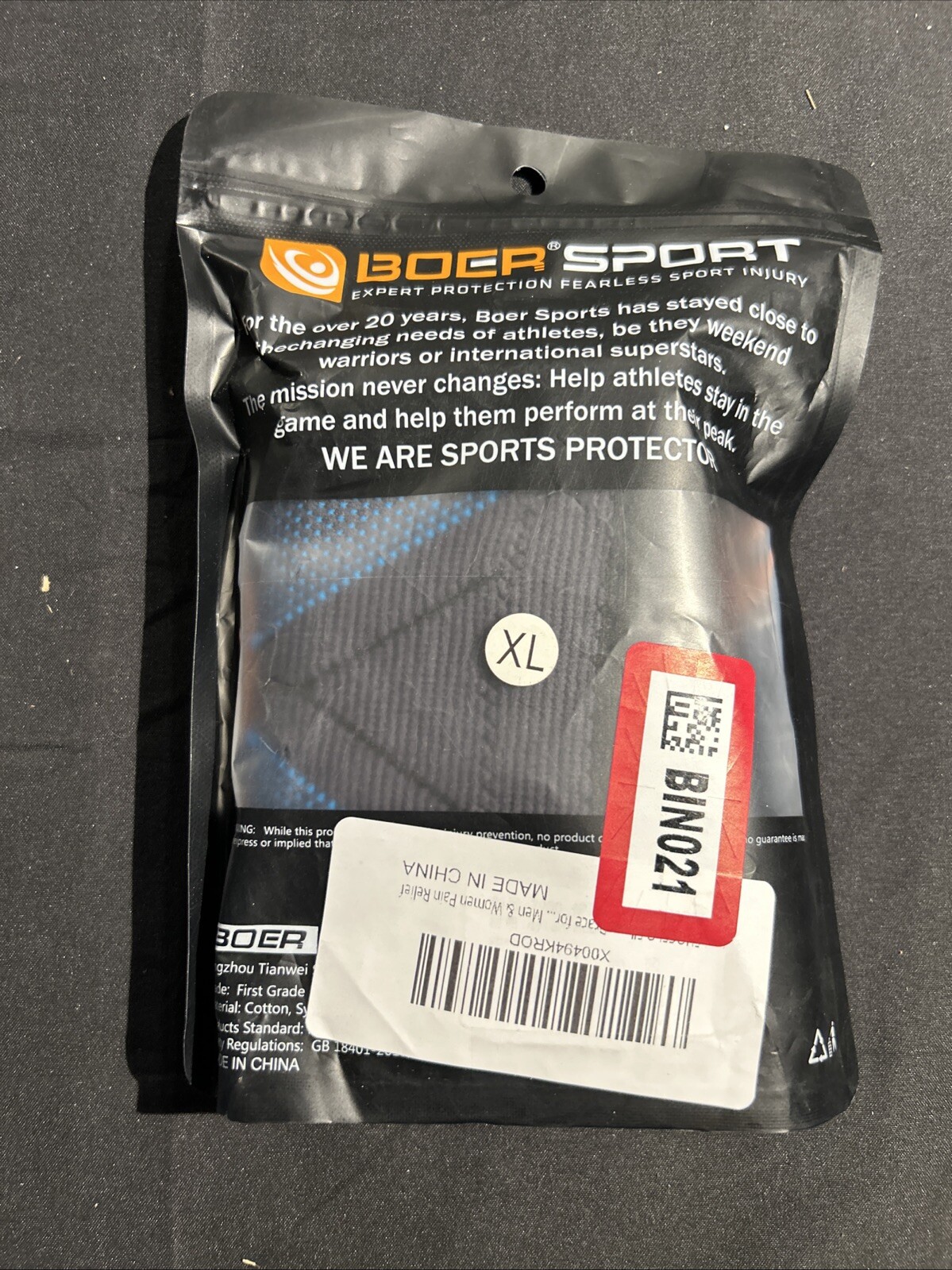 Boer Sport Knee Brace Sleeves Size XL Fitness Training Protection