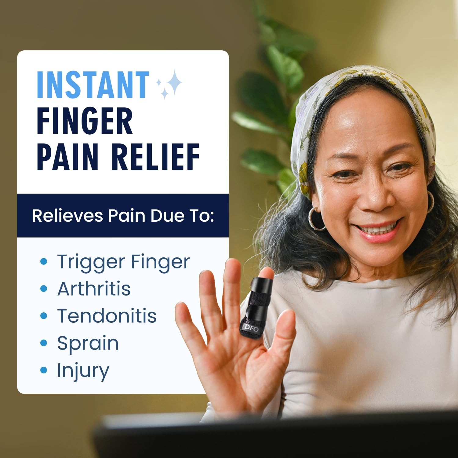 Dr. Frederick’s Original Trigger Finger Splints, Regular Regular, Black