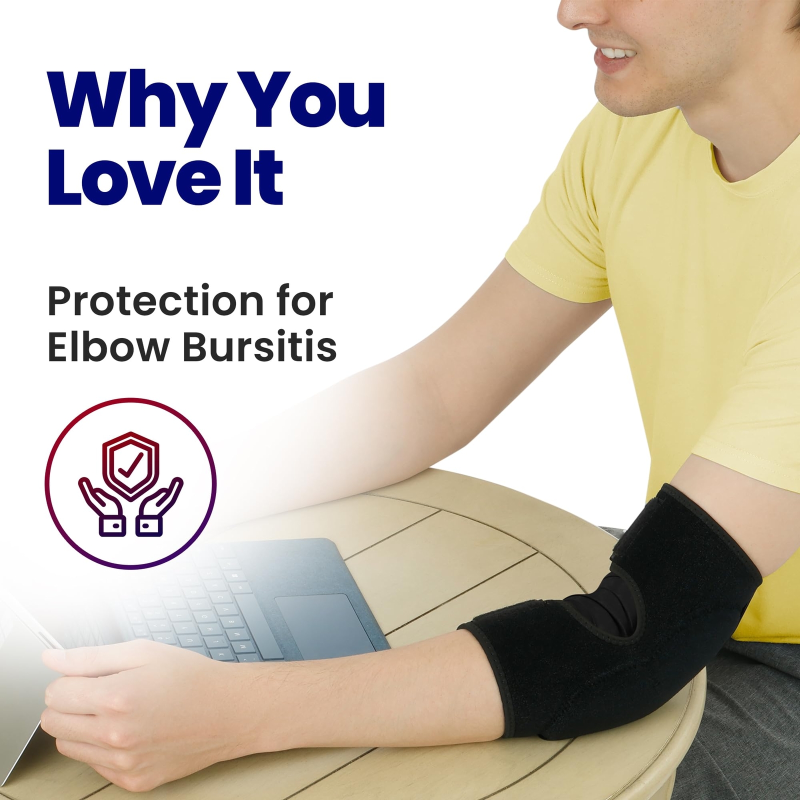 Elbow Pad Bursitis Elbow Brace | Padded Elbow Compression Sleeve for Bursitis…