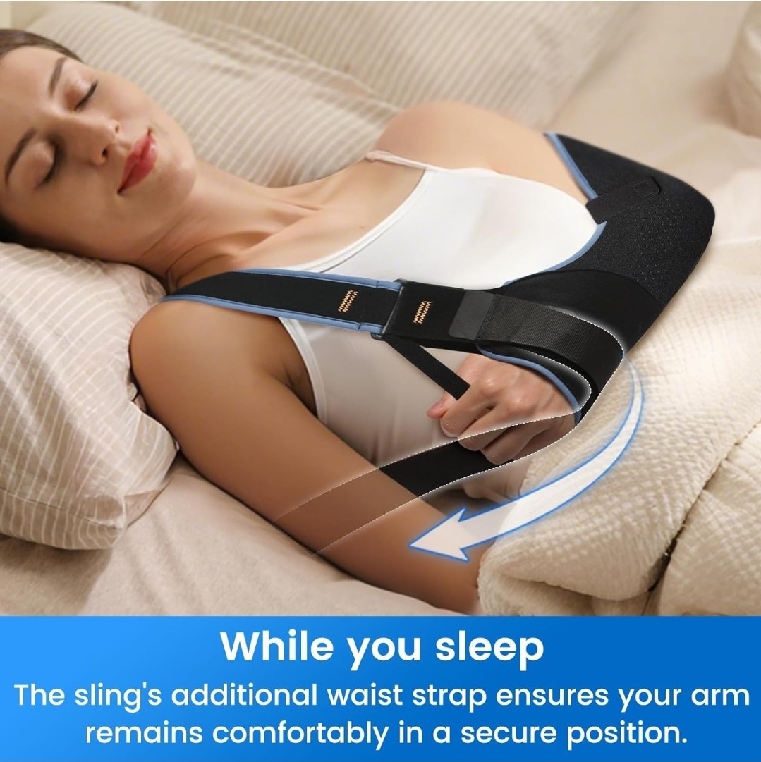 Velpeau Arm Sling Shoulder Immobilizer for Left or Right Arm – Men Or Women