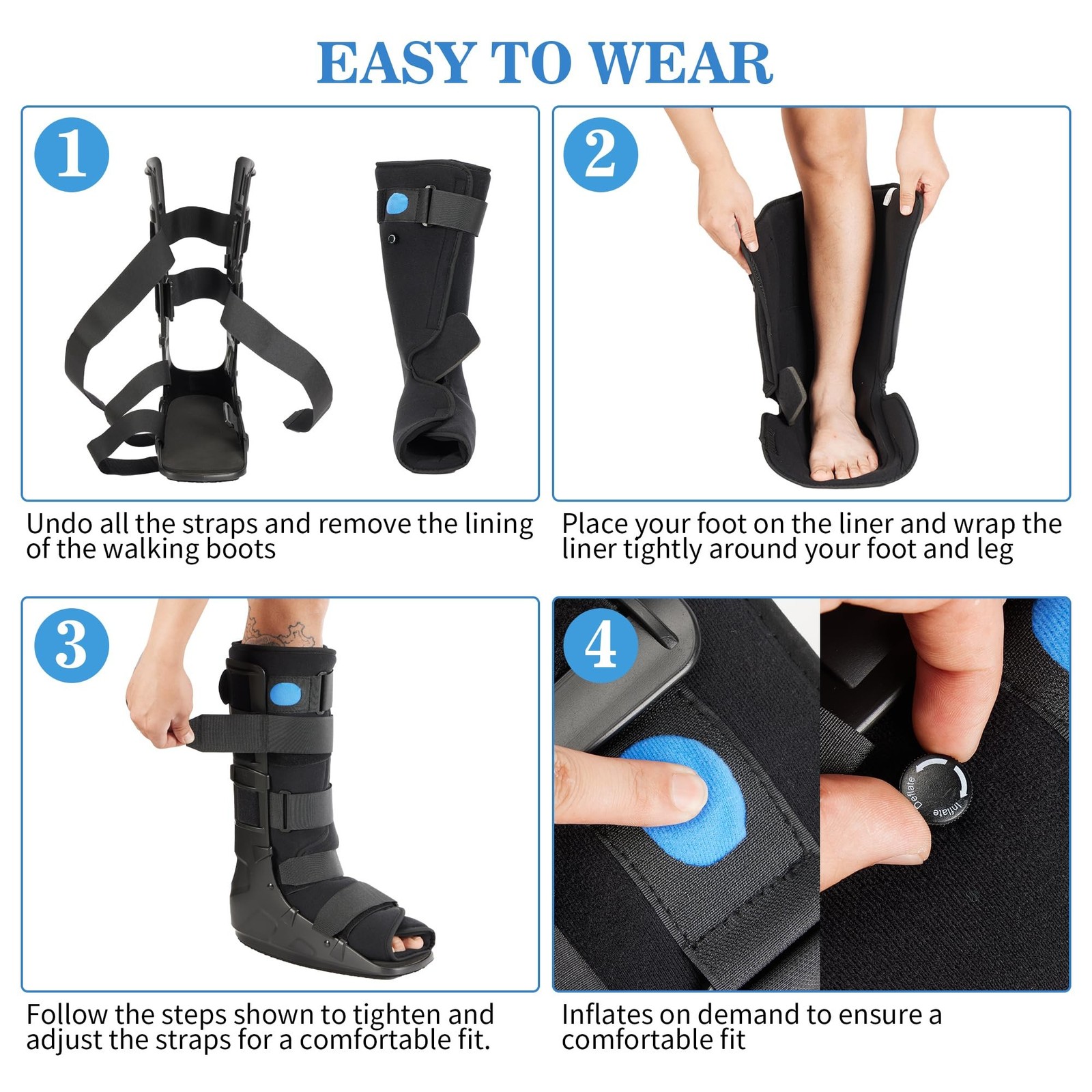 Medibot Air Cam Walker Tall Fracture Boot – Small Left or Right Foot