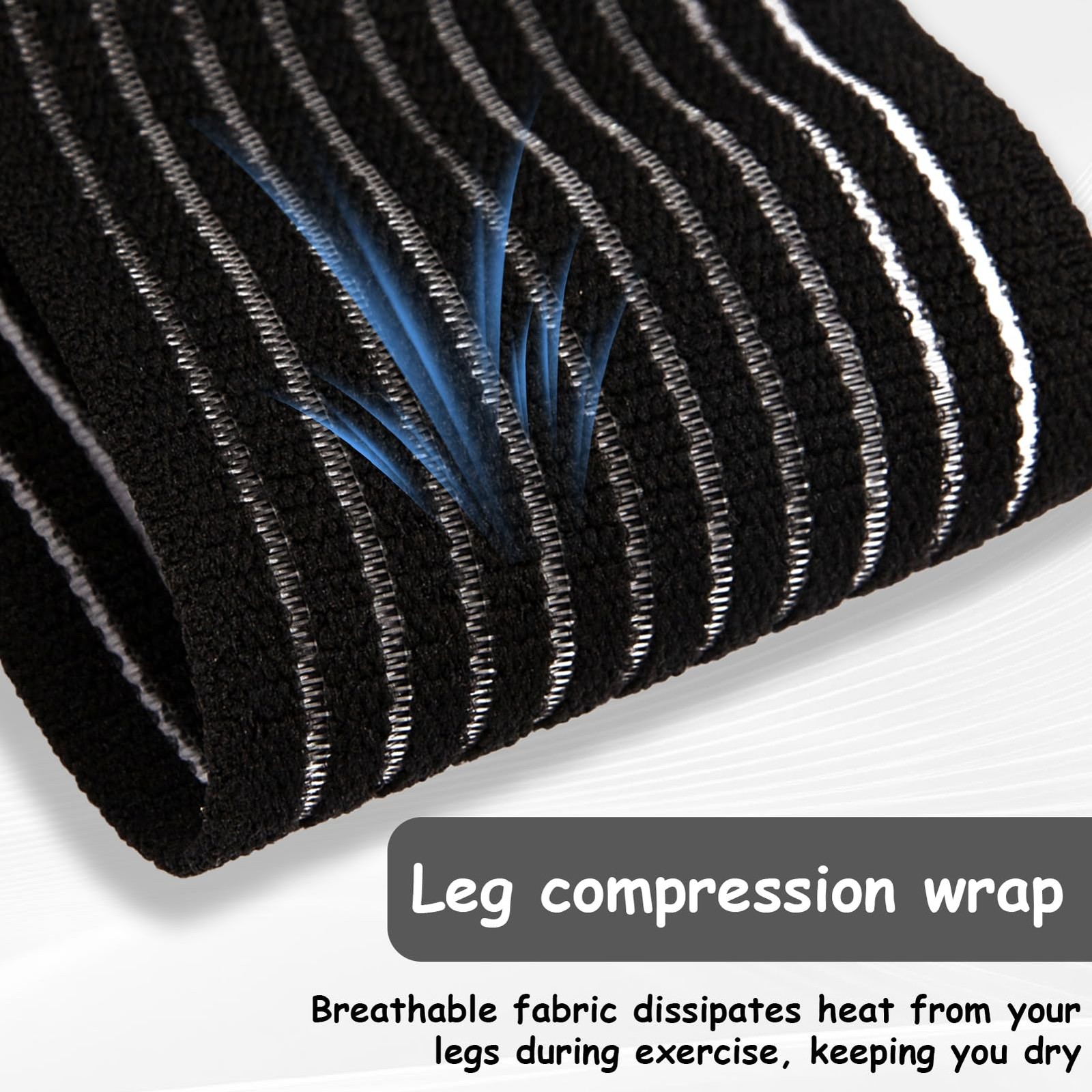 2 Pcs Hamstring Compression Wrap for Legs, Adjustable Compression Wrap, Brace…