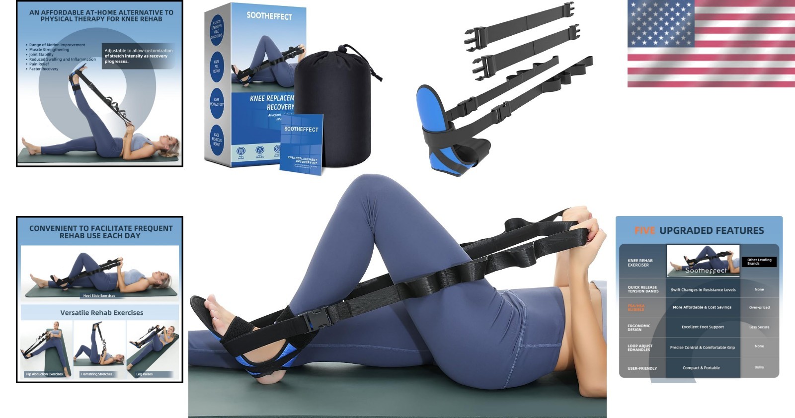 Knee Replacement Recovery Aids – Ice Machine & Physical Therapy Kit for Adults