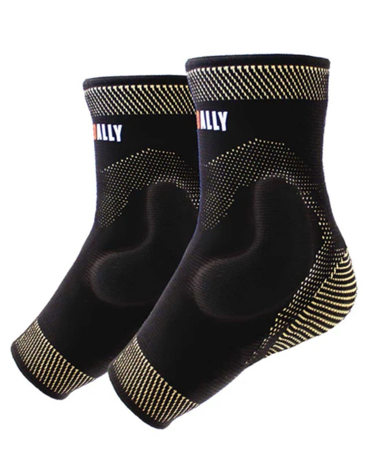 NeoAlly Copper Ankle Support Brace Compression Sleeve with Silicone Medium