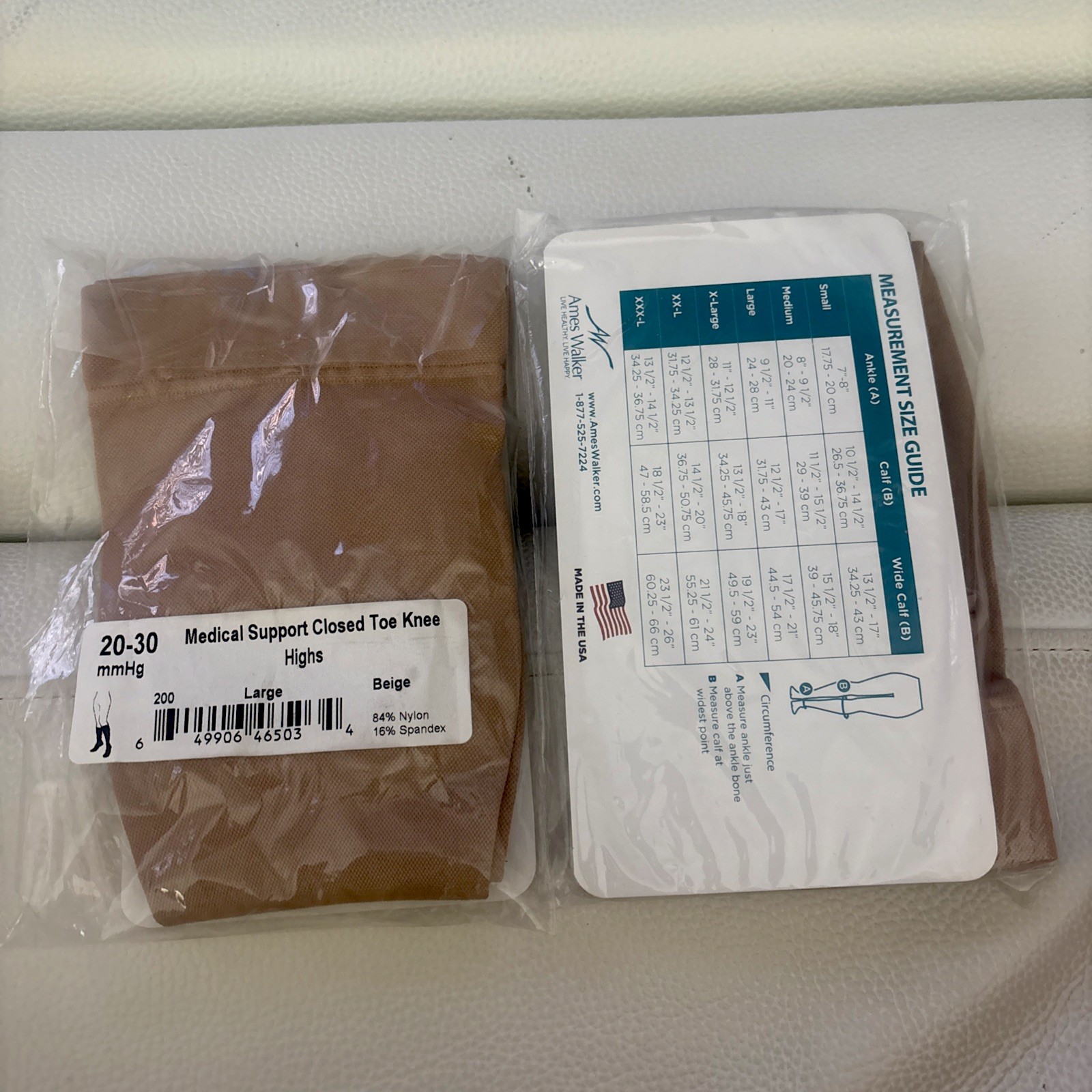 Medical Support Closed Toe Knee-High (Large)
