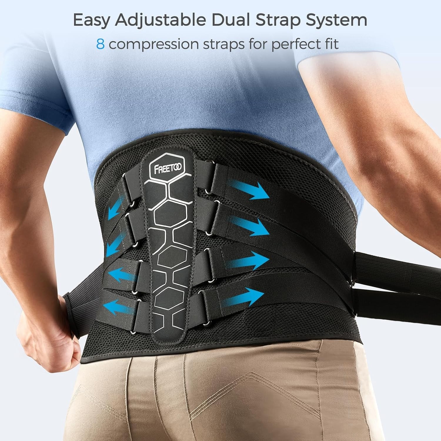 Lightweight Back Brace for Sciatica & Herniated Disc – Adjustable Pulley System