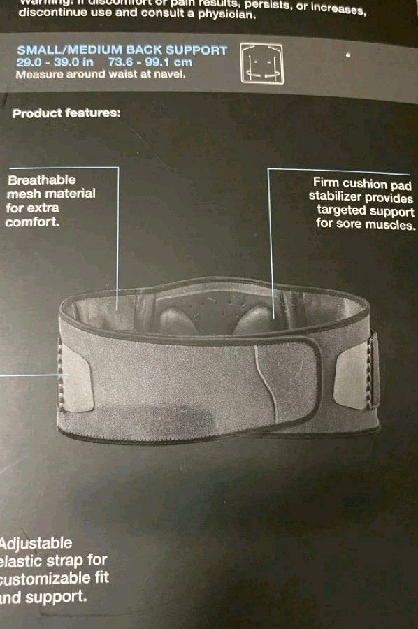 New Health Firm Support Back Deluxe Stabilizing Support