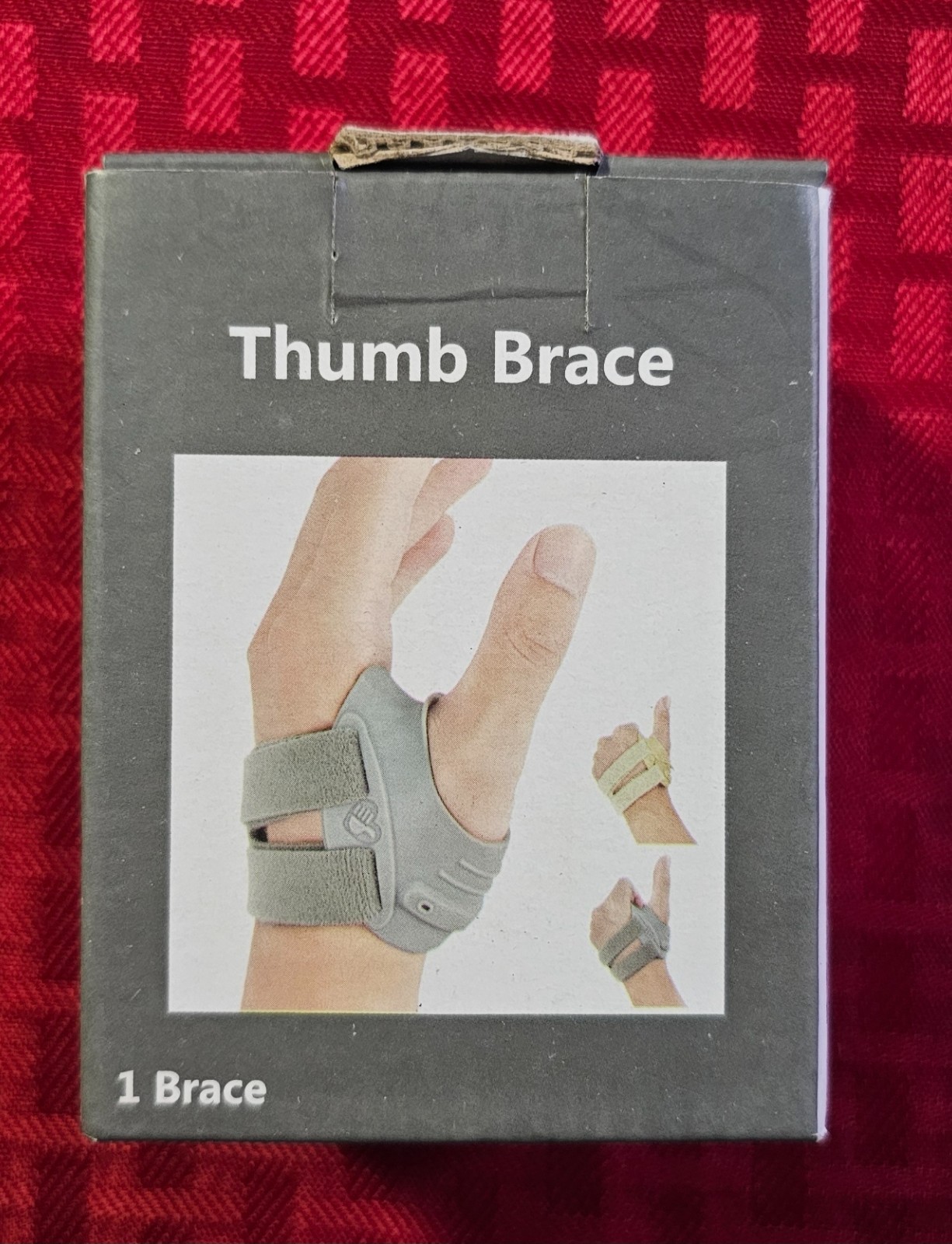Antsir Thumb Brace for Joint Pain CMC Arthritis Splint (Left Hand, M, Gray) 1 CT