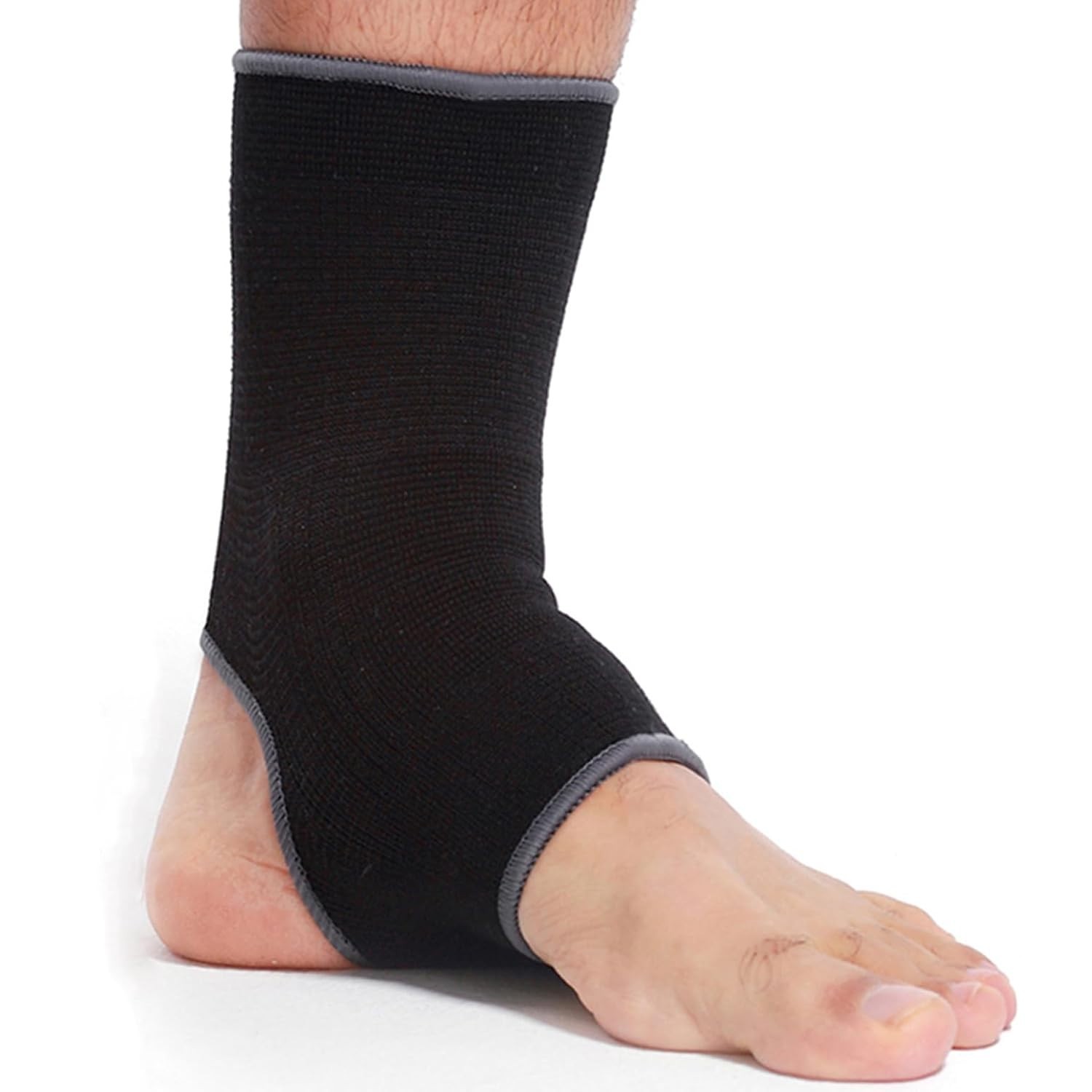 Ankle Support Sleeve 1 Unit – Open Heel, Light, Elastic & Breathable Knitted …