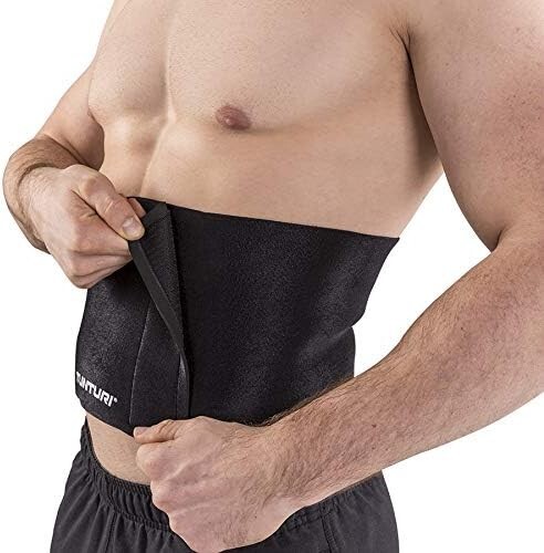 Tunturi Waist Trimmer Workout Belt Neoprene Waste Trainer Hot Sweat Band 8×40