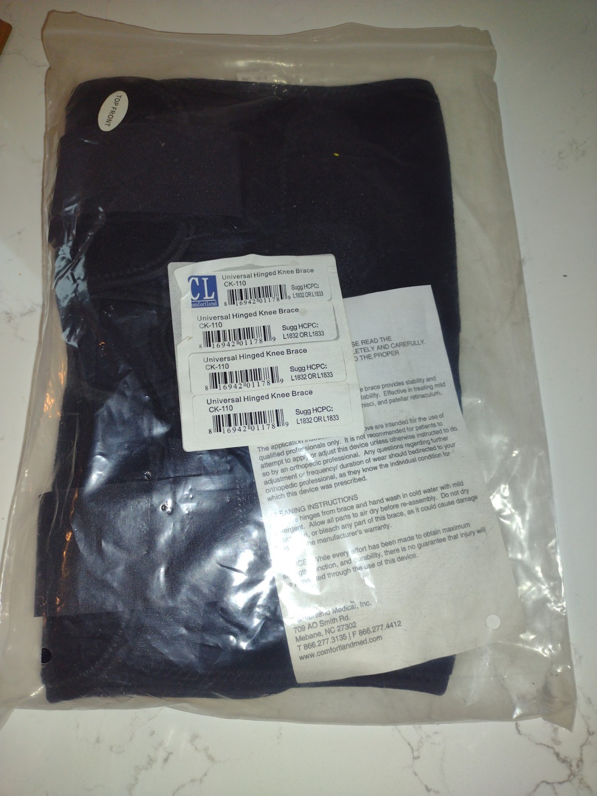 New Comfortland Universal Hinged Knee Brace CK-110- L1832