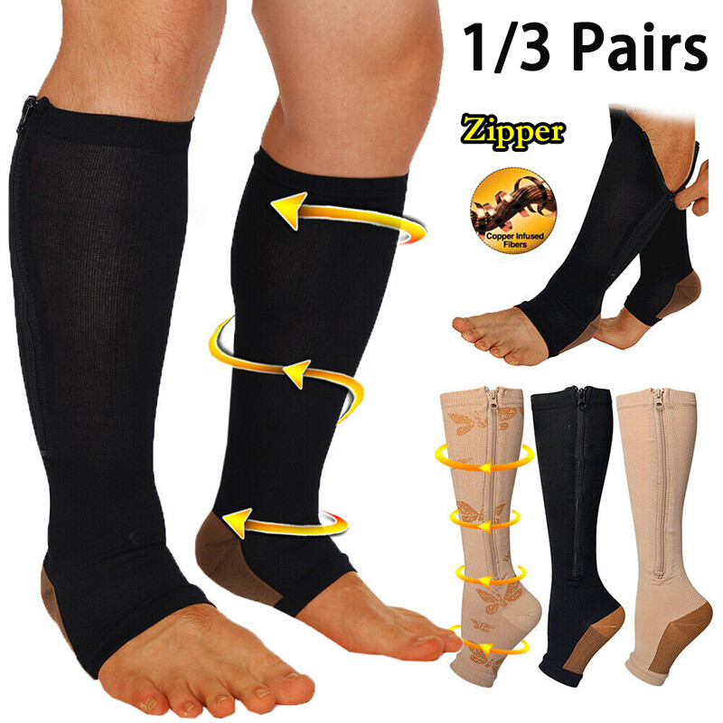3 PAIR Vital Socks For Compression Socks 20-30mmHg Men Women Circulation Recover