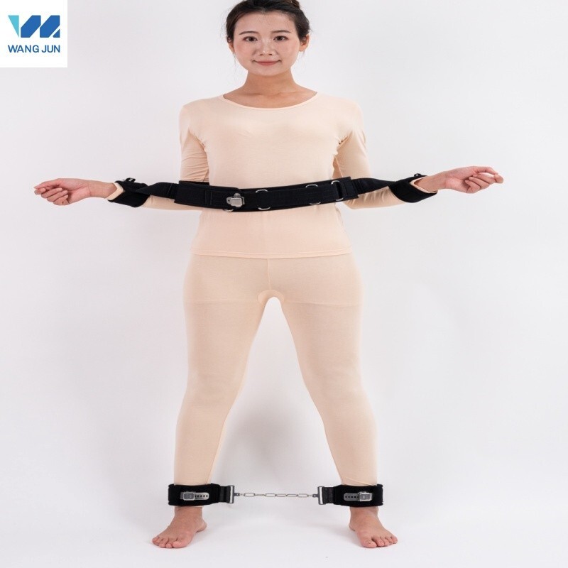 Fast Magnetic Restraint Belt Set Waist Hands And Chain Style Feet Standing