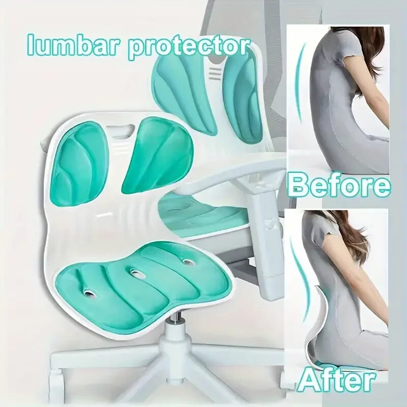 Ergonomic Lumbar Support Cushion – Fatigue Relief, back support