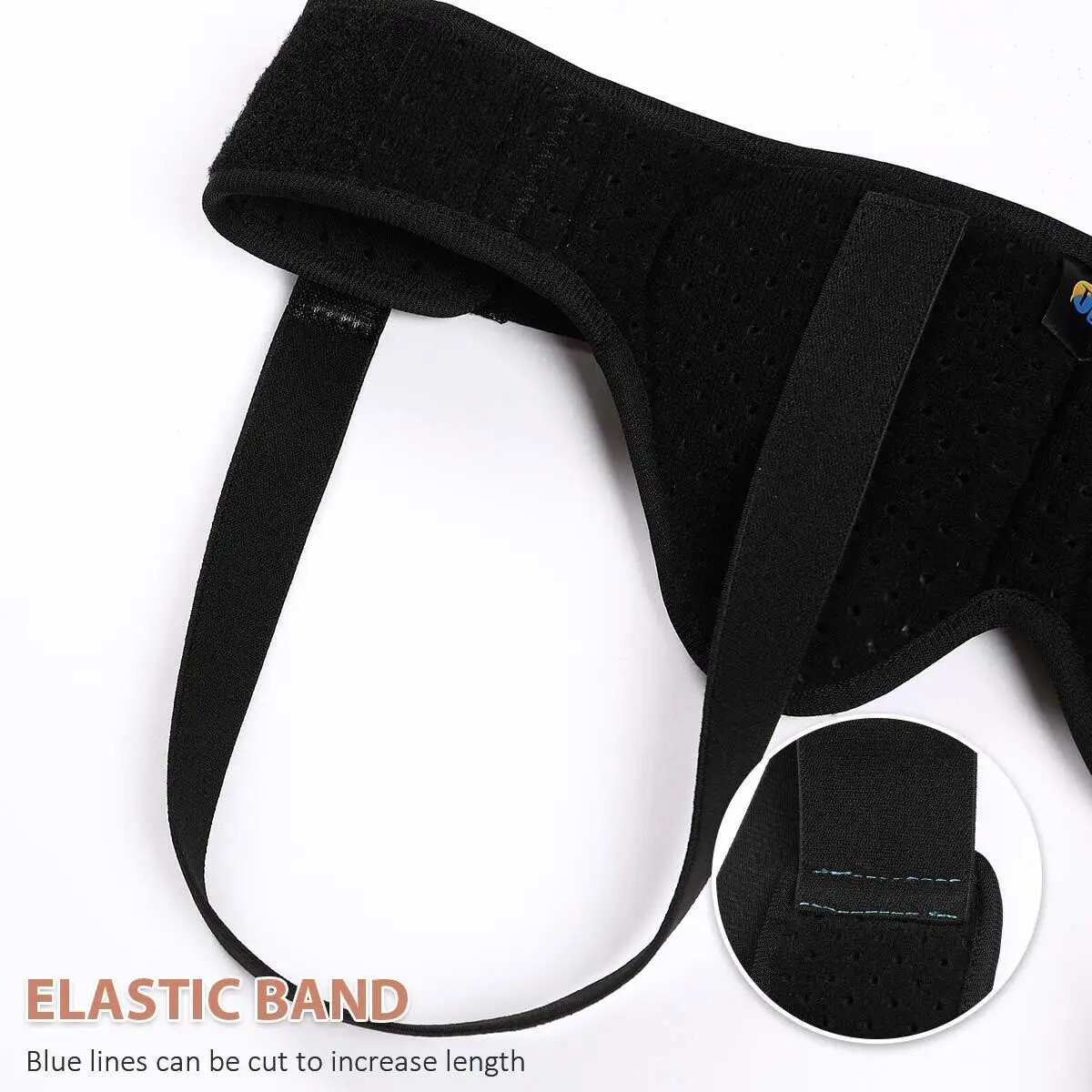 Men Women Adjustable Inguinal Bilateral Hernia Support Belt Intestinal Exhaus US