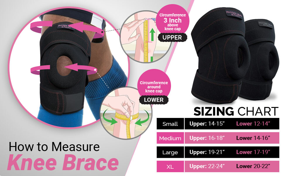 knee brace support Physix Gear patella support choose size