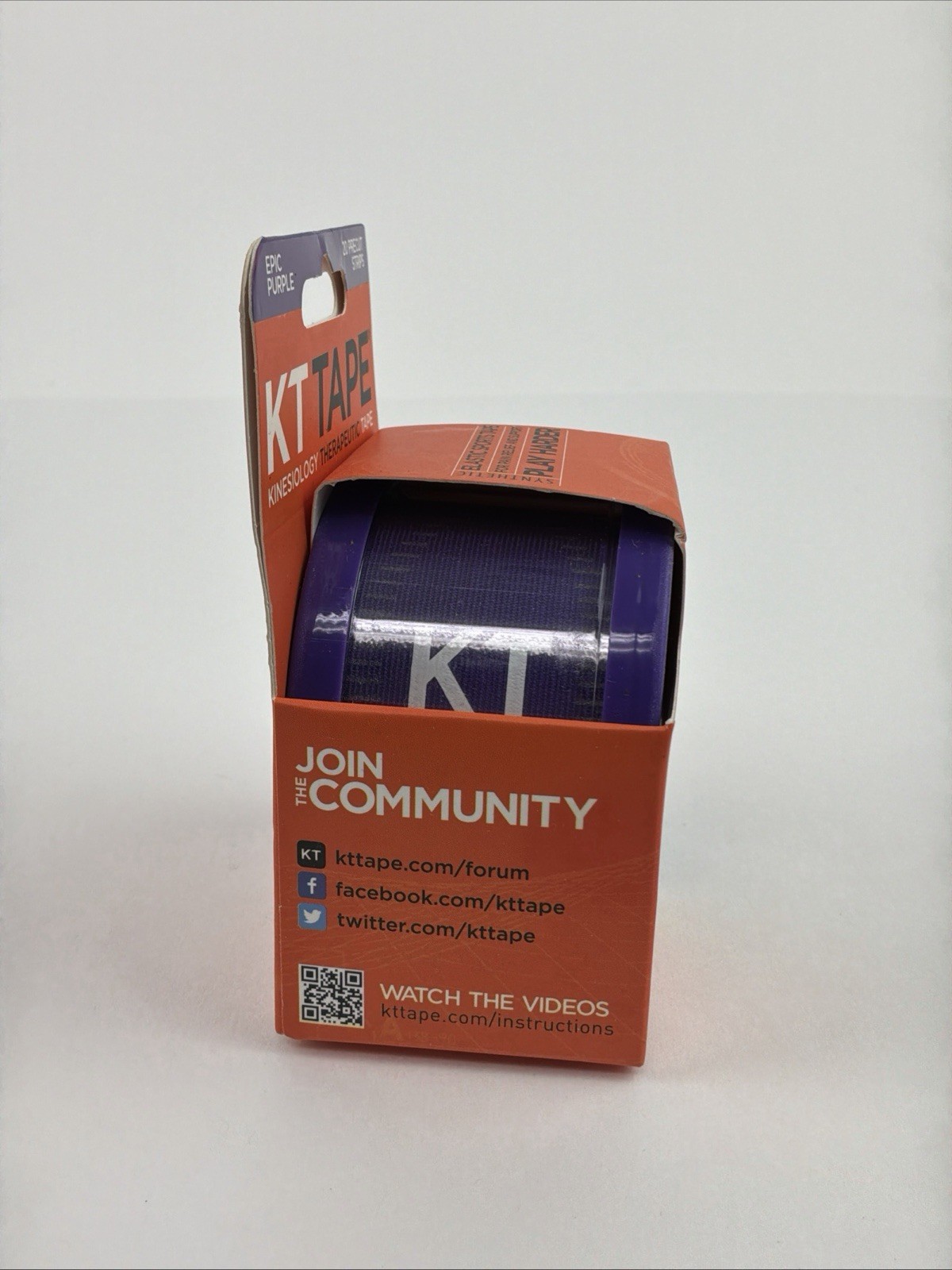 KT Tape Pro 10″ Precut Epic Purple Therapeutic Elastic Sports Roll 20 Strips