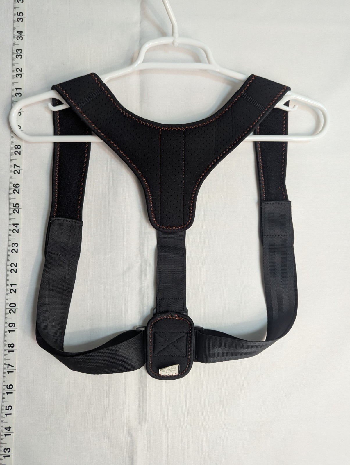 Ontel Posture Doctor back posture corrector in black with adjustable straps