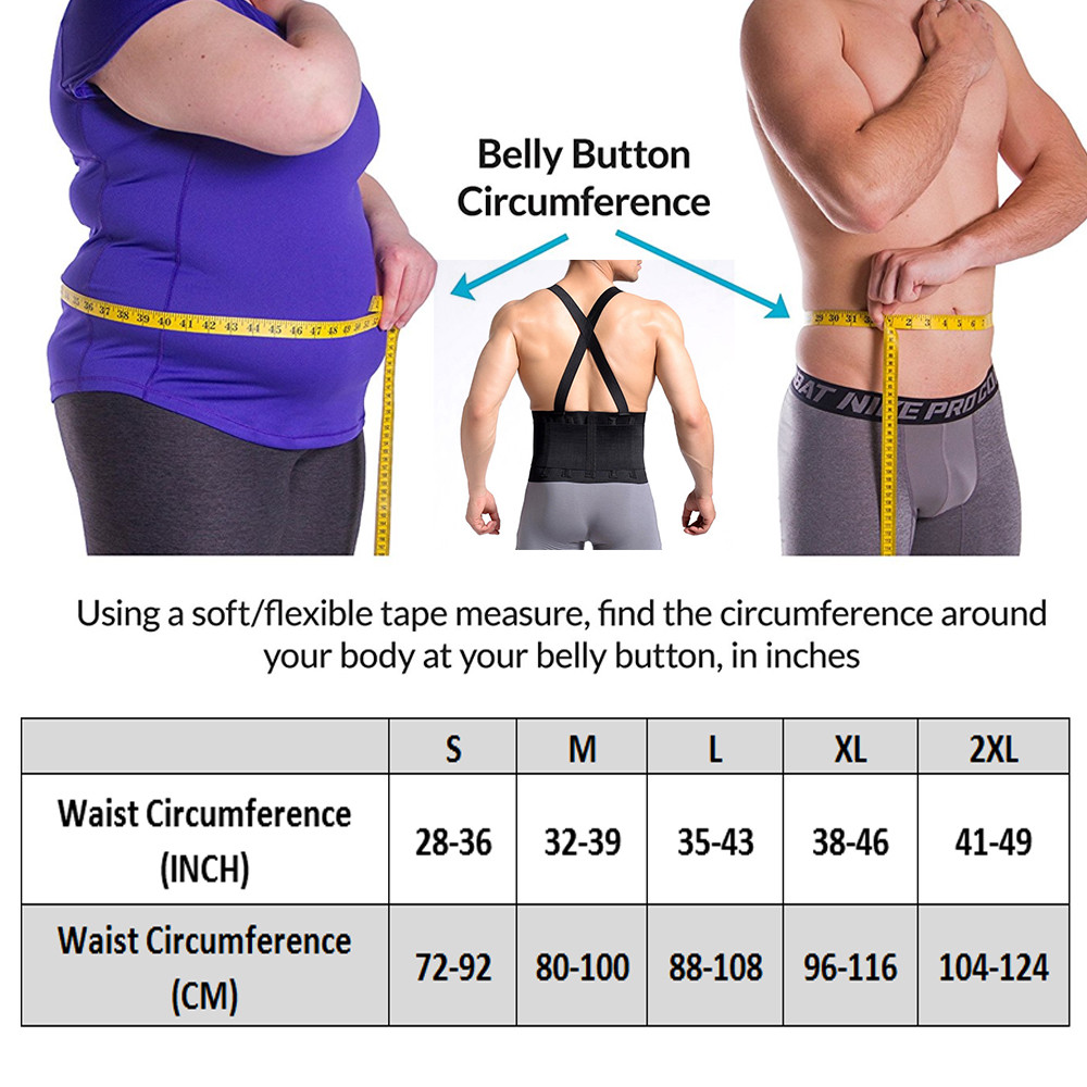 Back Waist Support Heavy Duty Lift Lumbar Lower Belt Brace Suspenders Industrial