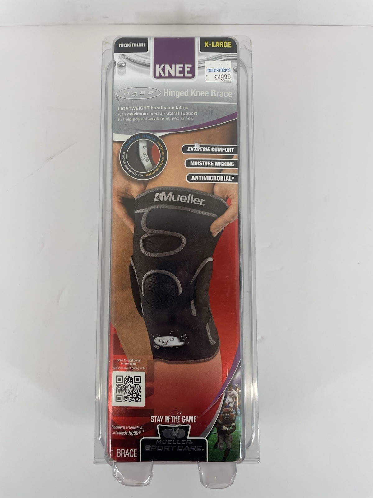 Mueller Hg80 Hinged Knee Brace Maximum Support Size XL New Sealed