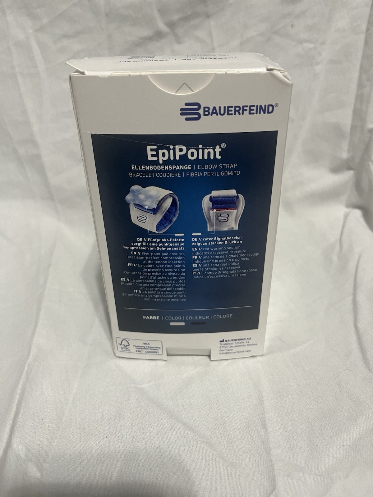 BAUERFEIND EpiPoint® Stabilizing brace for the treatment of tennis Elbow Strap