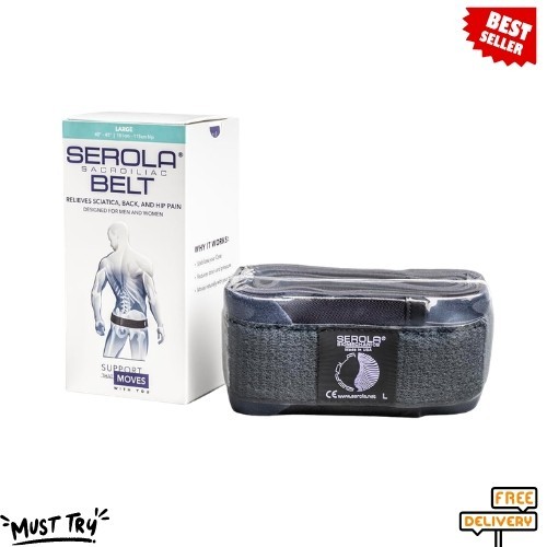 NEW Sacroiliac Belt Large 40-45″ Lower Back Pelvic Hip Support Adjustable Breath