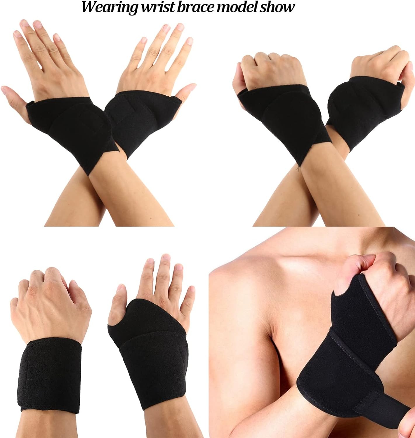 Wrist Hand Brace Support Carpal Tunnel Sprain Arthritis Gym Splint Left / Right