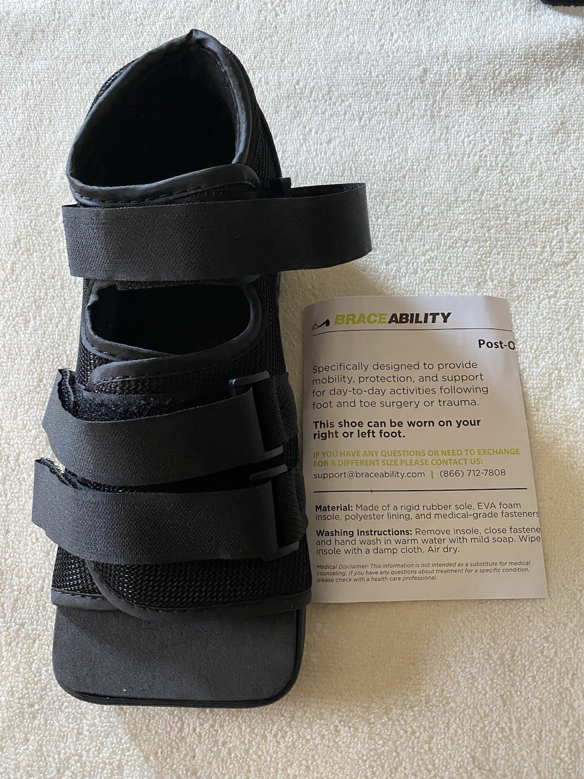 Post Operation Shoe Off Loading Heel Relief Lightweight Orthopedic Foot Brace
