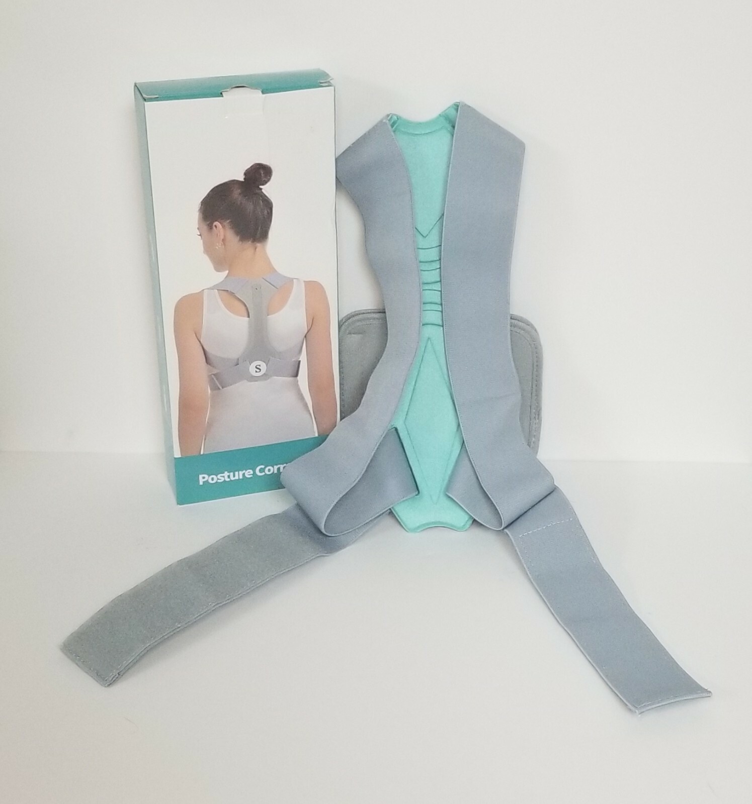Posture Corrector Back Brace Small Grey unisex