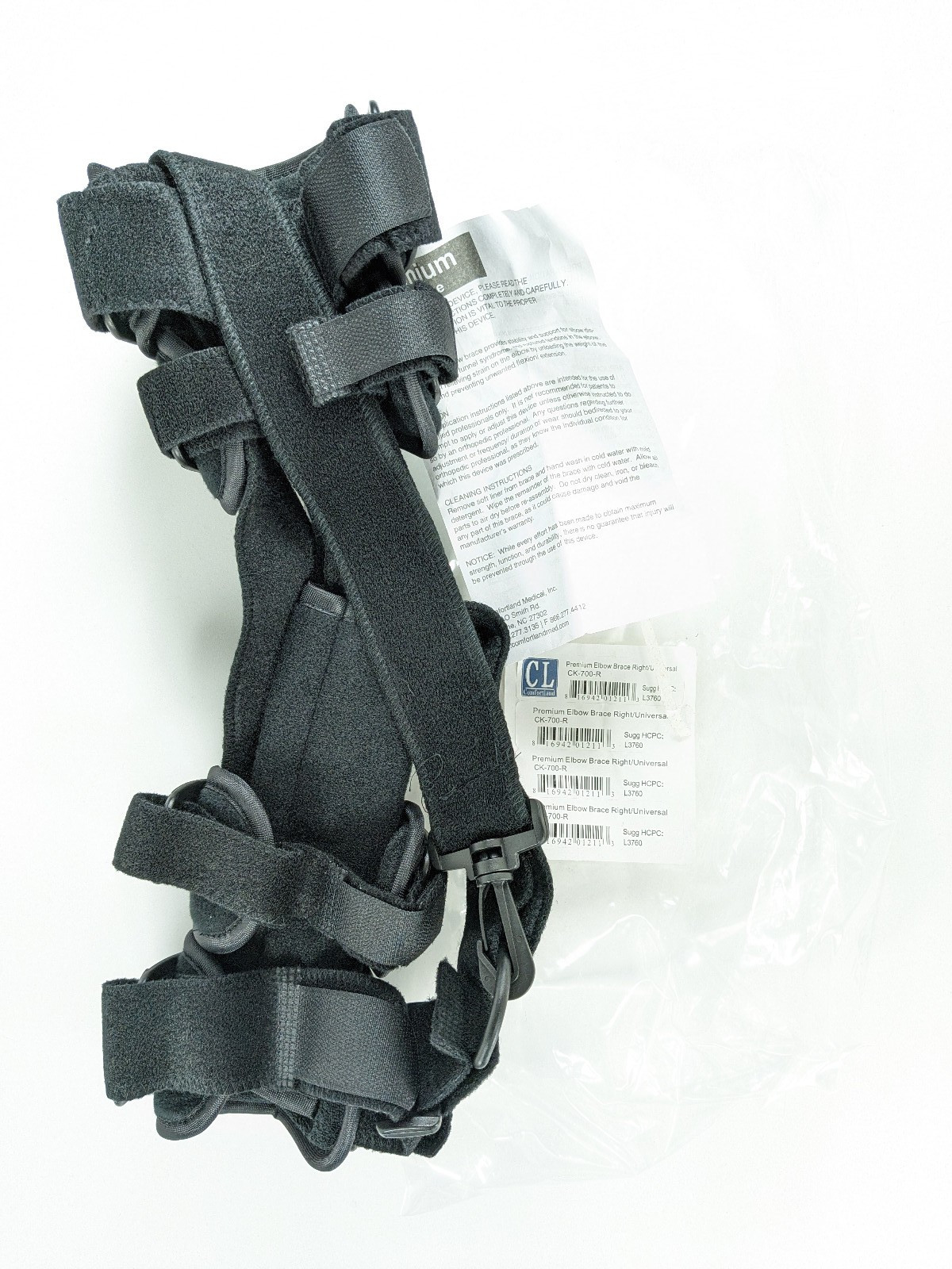 Comfortland CK-700-R Premium Elbow Arm Brace Right Universal L3760 Brand New