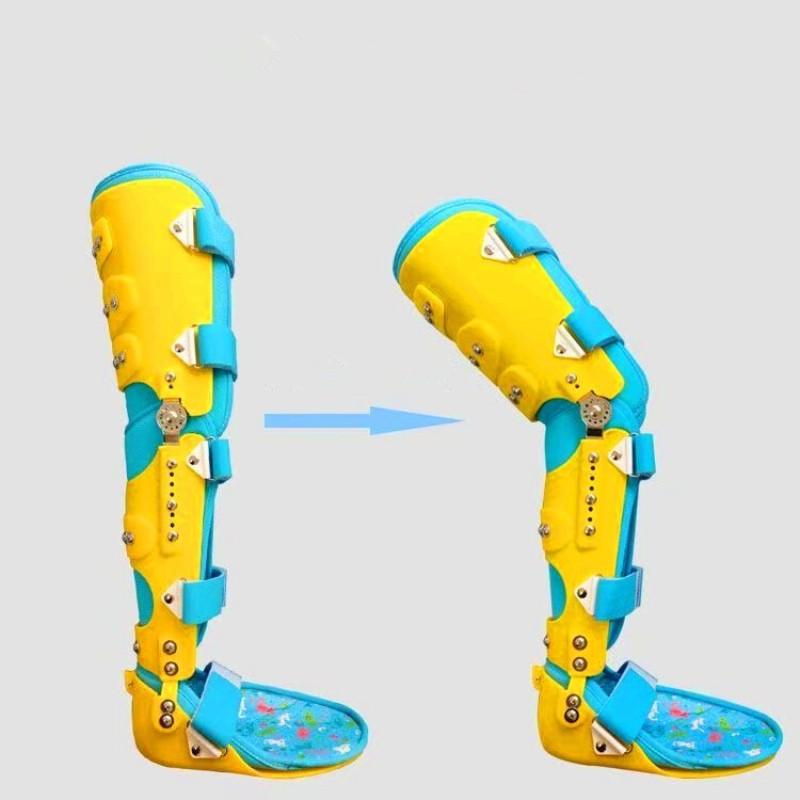 Kid Knee Ankle Foot Orthosis Support Lower Limbs Brace Adjustable KAFO Universal
