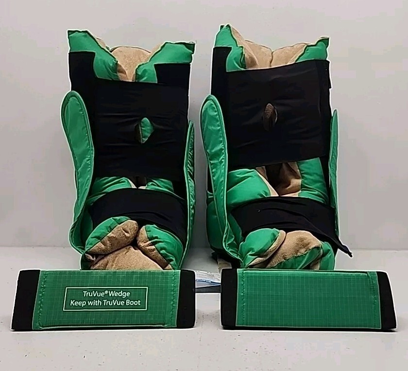 EHOB TruVue Heel Protector Boot Standard Size Green With Wedges LOT OF 2