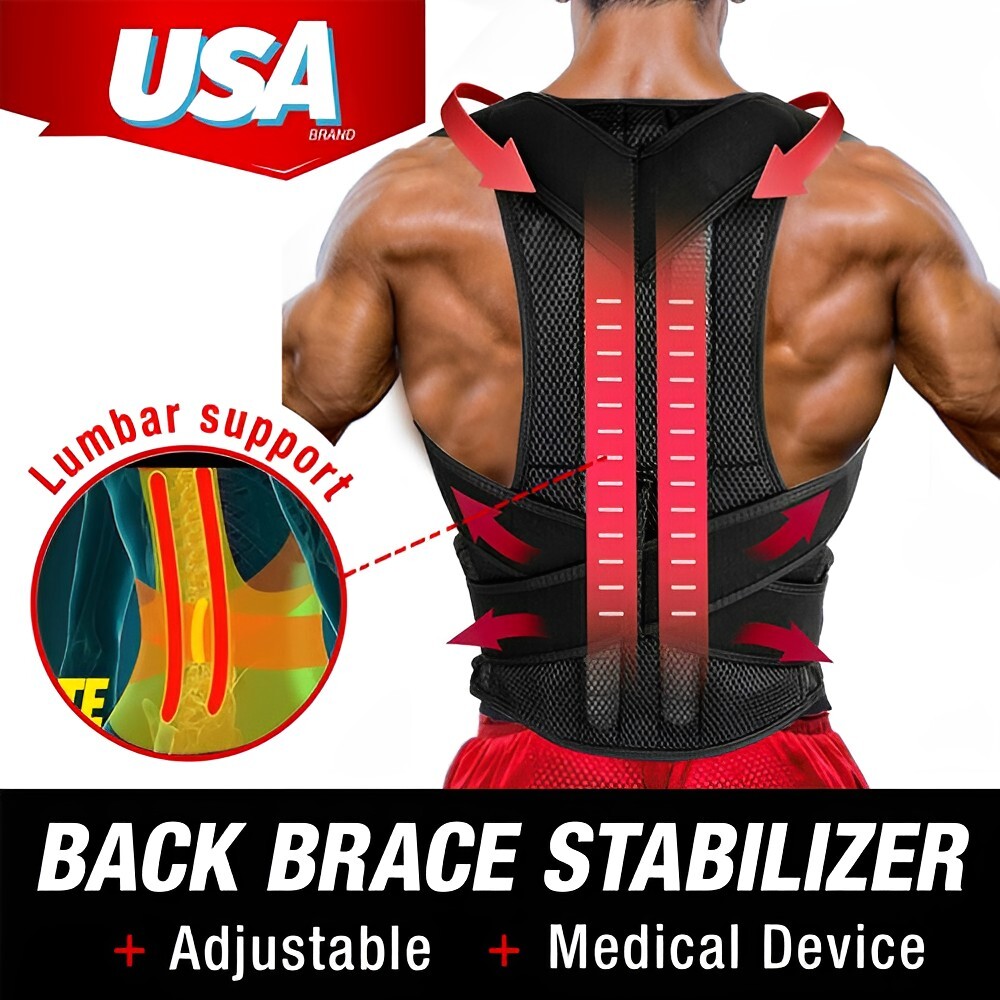 Safety Posture Corrector Secure Work Adjustable Heavy Lifting Back Support Belt