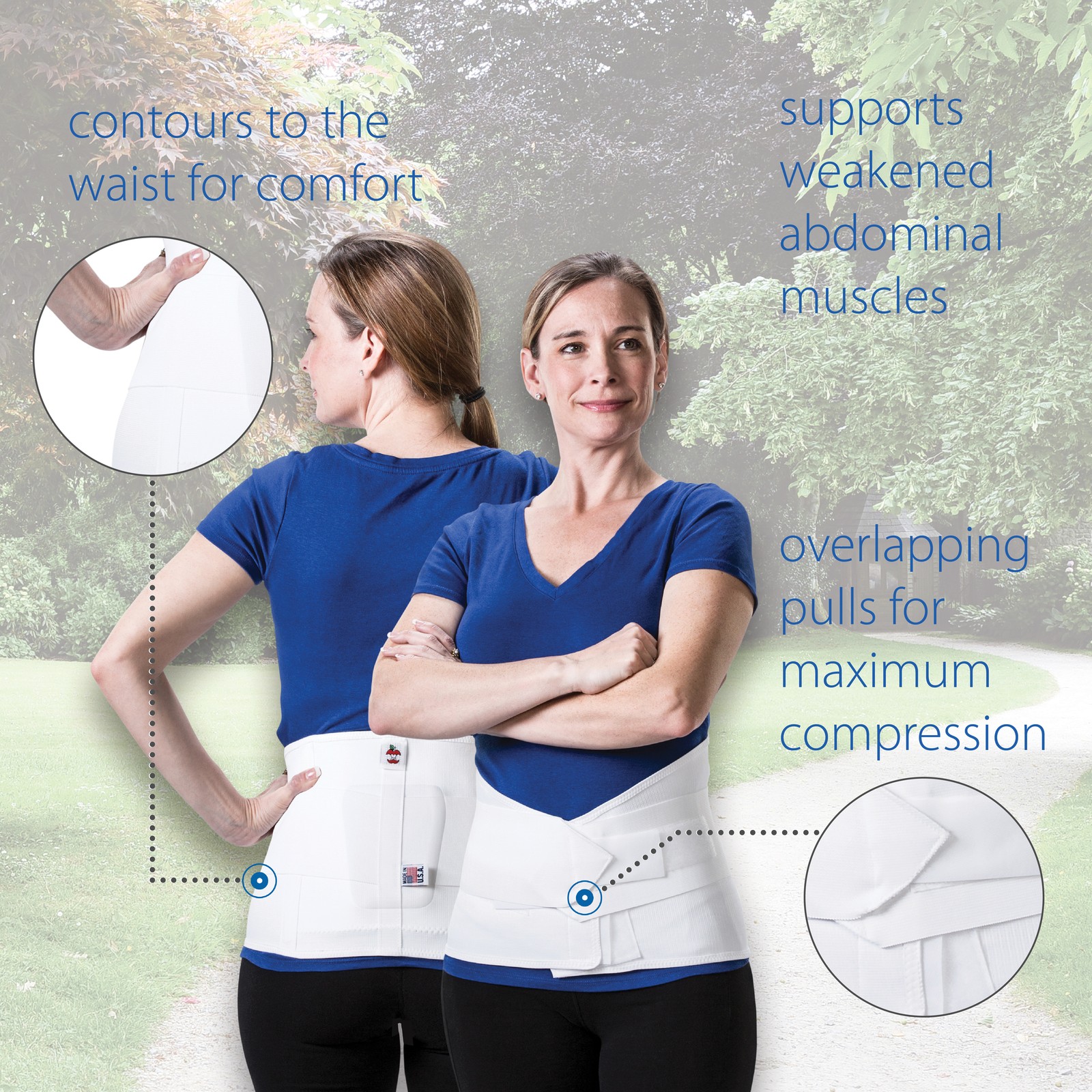 Core Products Triple Pull Elastic Lumbosacral Belt W/ Pad Compression Support