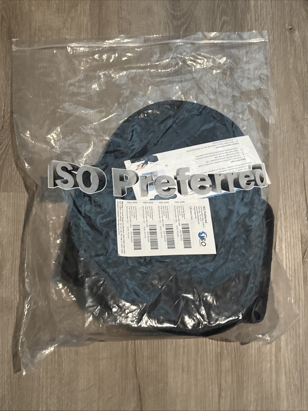 ISO Preferred Lumbar Back Brace VI ISO-BA206 Black Patient Care Posterior Panel