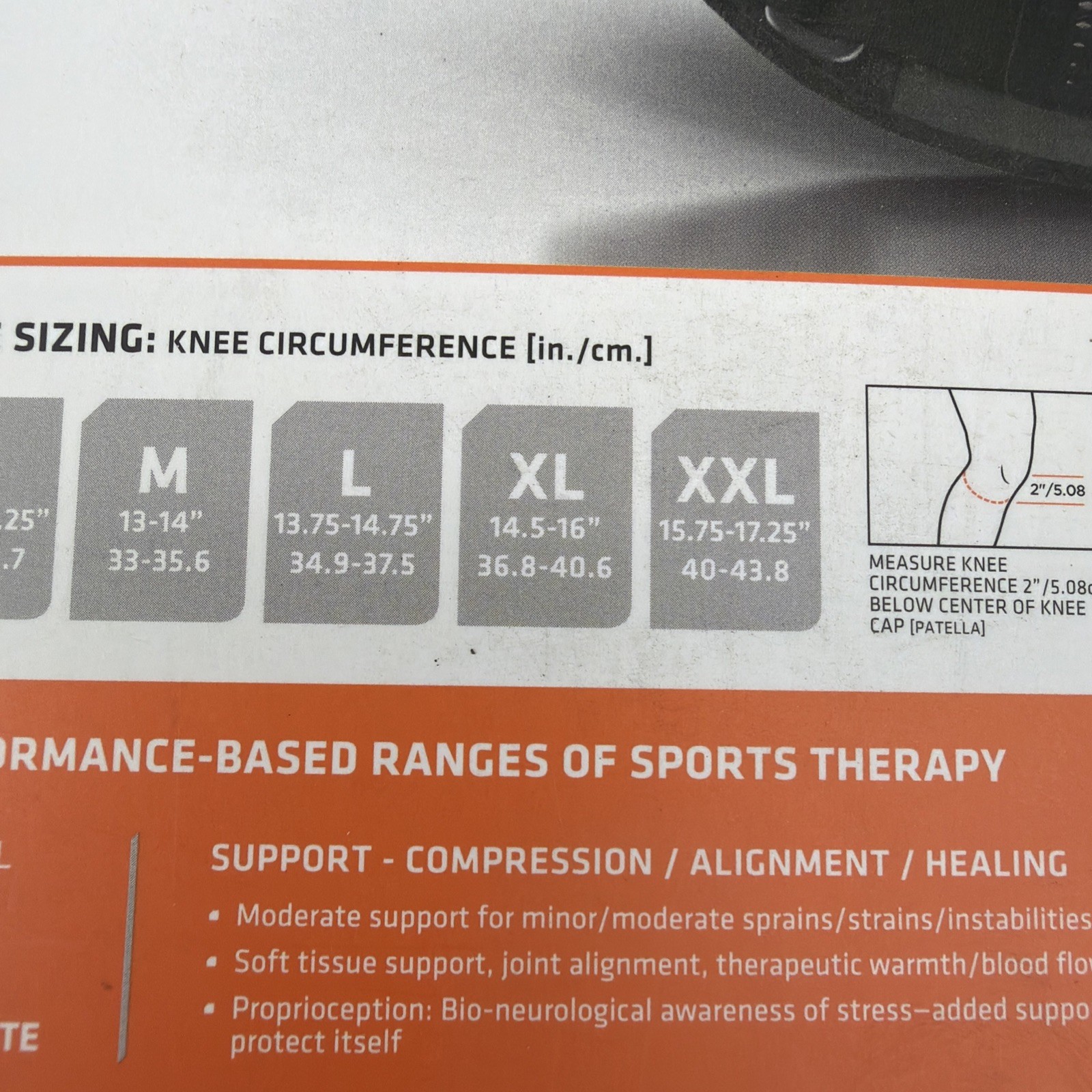 Shock Doctor Level 2 Knee stabilizer with flexible stays size X-Large 14.5-16
