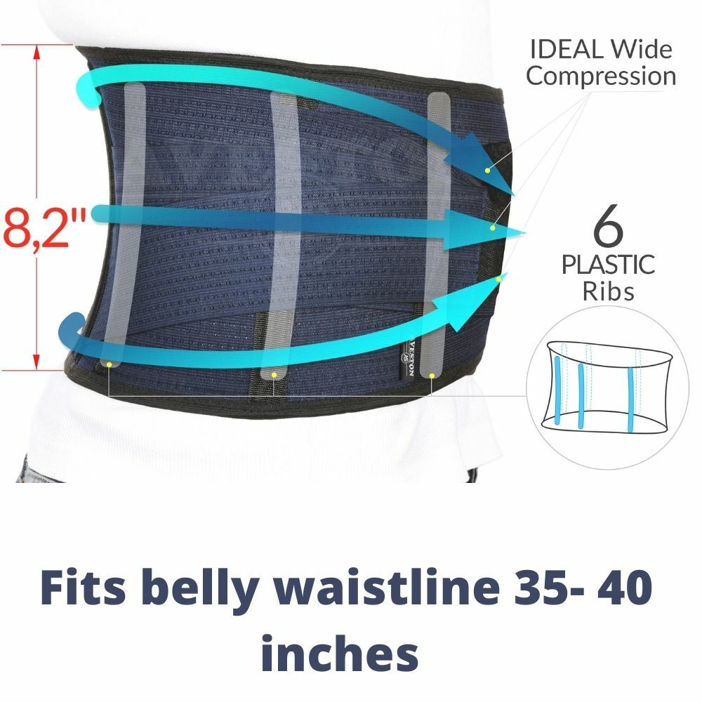 Lower Back Support Work Belt Breathable Waist Orthopedic Durable Light Men Brace