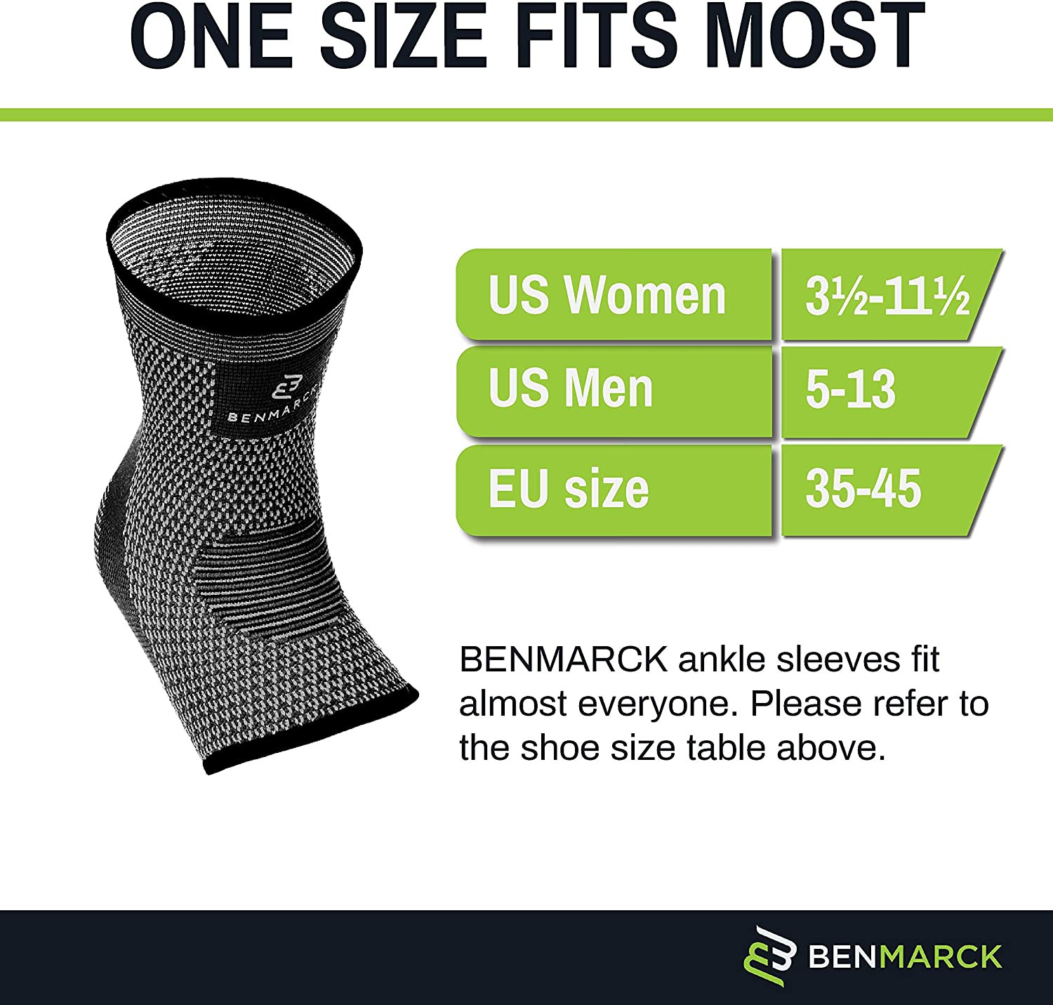 Benmarck Achilles Tendon Support Brace, Plantar Fasciitis Sock, Ankle Compressio