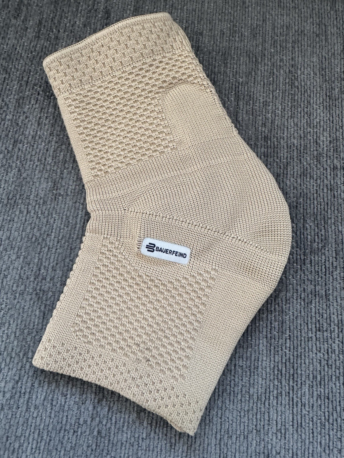 Bauerfeind MalleoTrain Ankle Support Brace Size 1 Left Foot Nude Beige
