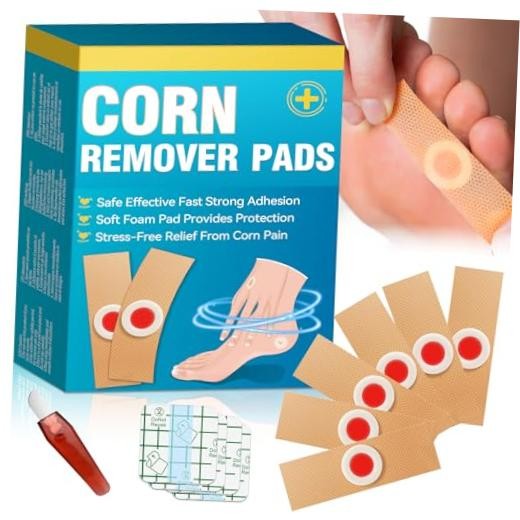AstraVox 24Pcs Corn Removers for Toes Feet with Adhesive PU Waterproof Large
