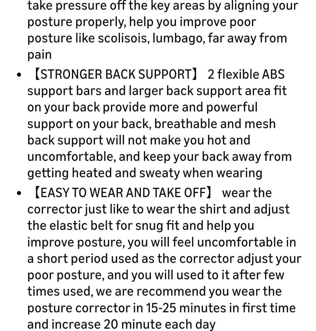 PAZAPO Posture Corrector/Lumbar Support for Men and Women-XL-NEW OUT OF ORIG PKG