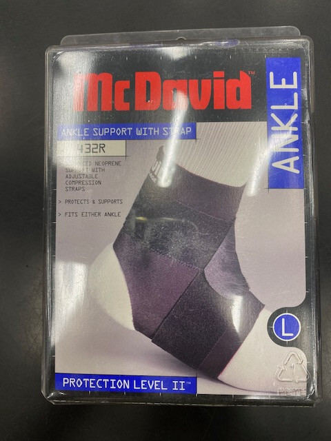 Ankle Support Sports Protection McDavid Black Large 432R Neoprene Style New