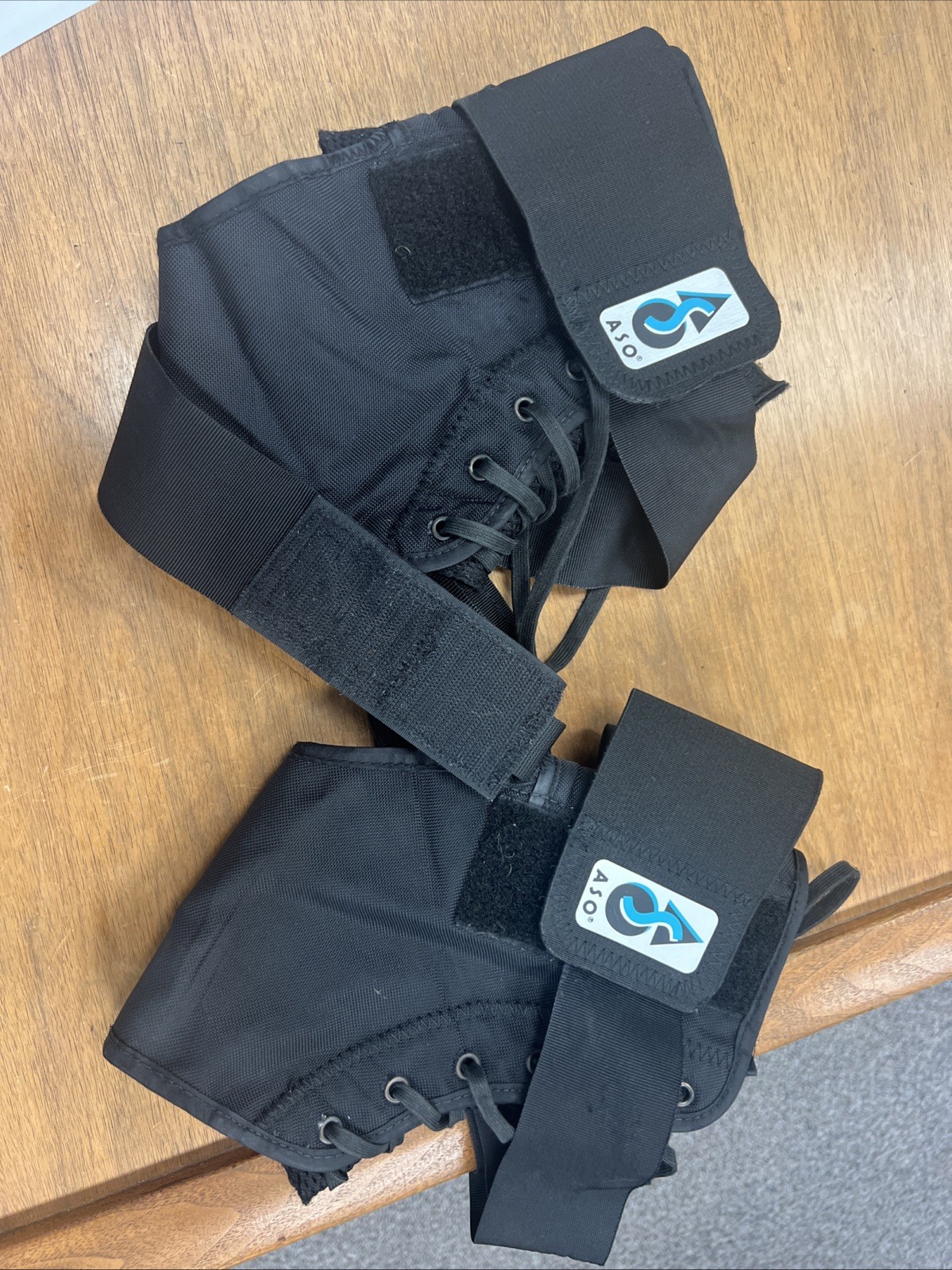 ASO Med Spec Ankle Stabilizer Black Large Set – 2 total