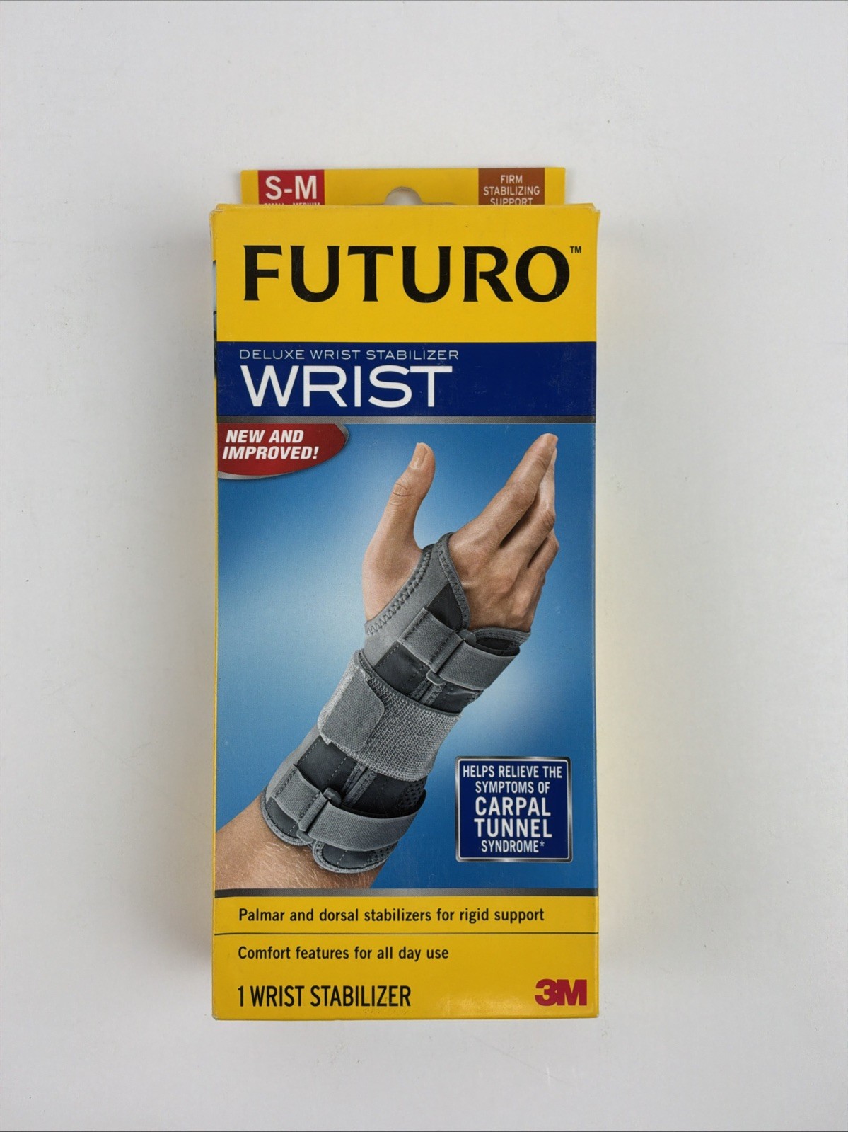 Futuro Right Hand Small Medium Wrist Stabilizer Grey 09090 New In Box