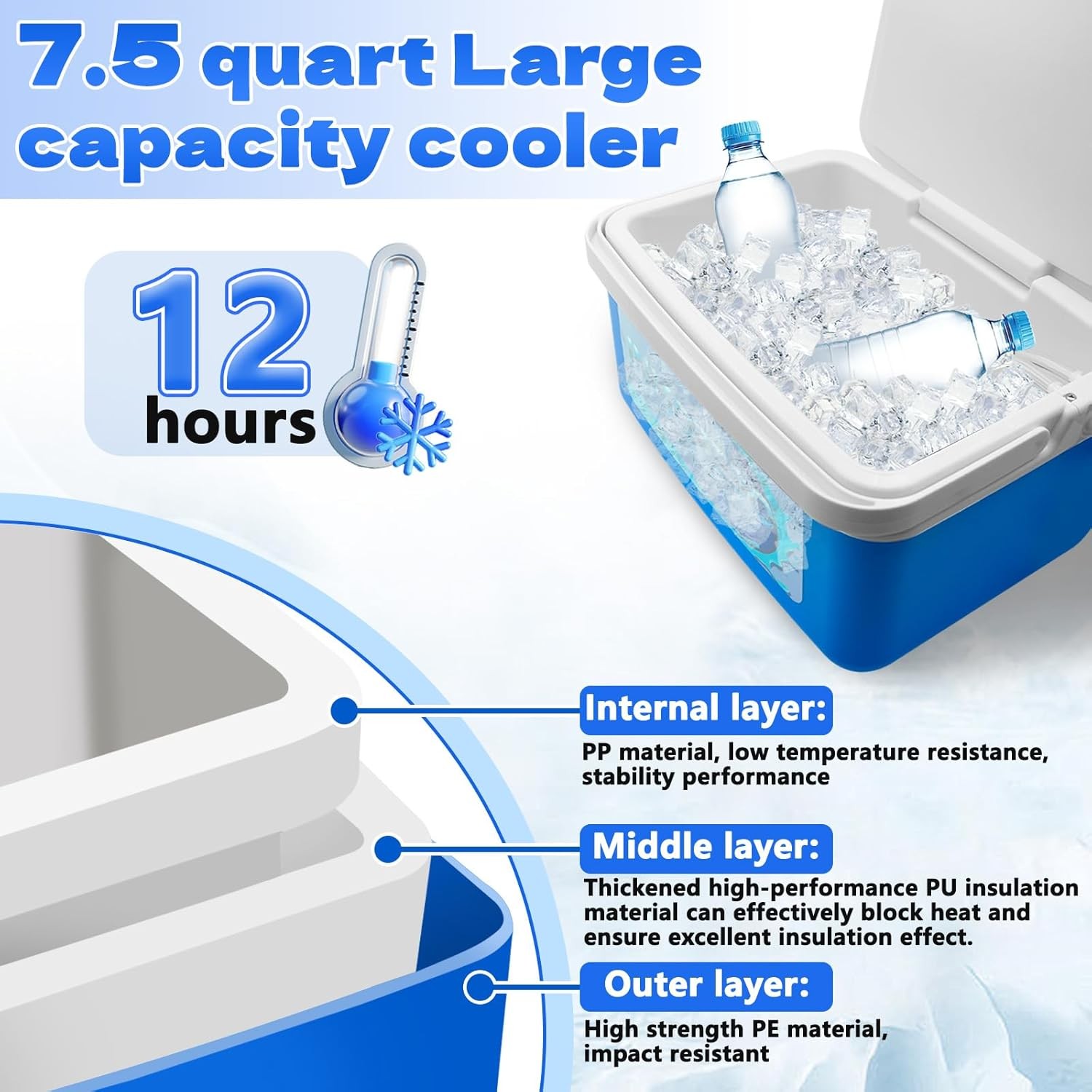 Ice Machine for Knee after Surgery, Cold Therapy Machine for Knee Replacement wi