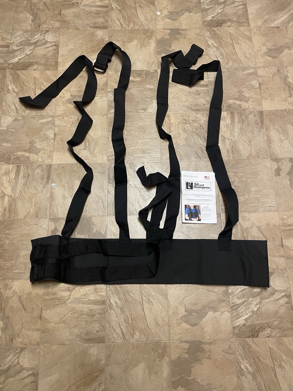 Sit and Decompress Back Stretcher Harness – Version 3.0 – Low Back Pain Relief