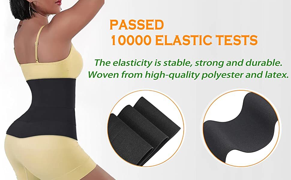 Waist Trainer with Loop Design, Tightness Adjustable & Non-Slip, Plus Size, pack