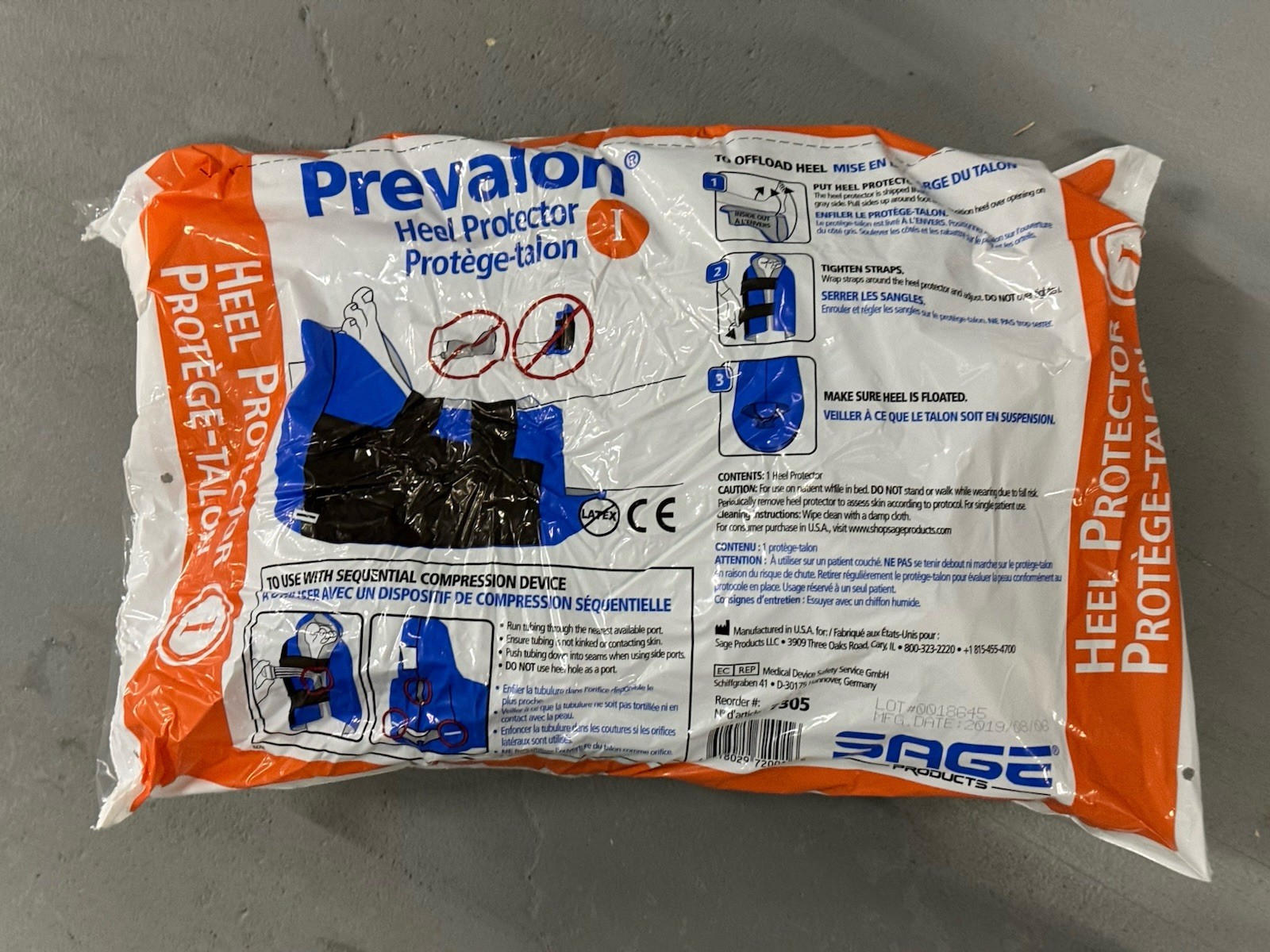Lot of 8 Sage Products Prevalon Heel Protector I 7305 | Brand New